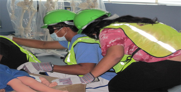Natural disaster simulation concludes training