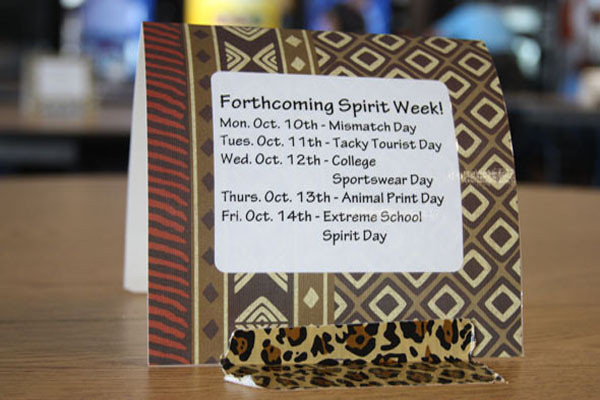Spirit week reflects safari theme