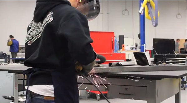 VIDEO: Welding skills utilized during human powered vehicle competition