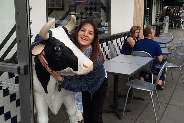 This plastic life-size cow in Coronado island was enough to make my day.
 Photo Credit: Jorge Carerra