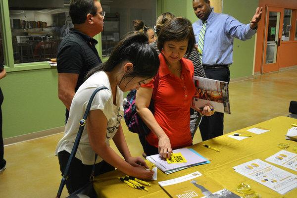 College Night provides a great opportunity for parents and students to look into future education and career options together. 
Photo Credit: Alexis Drevetzki