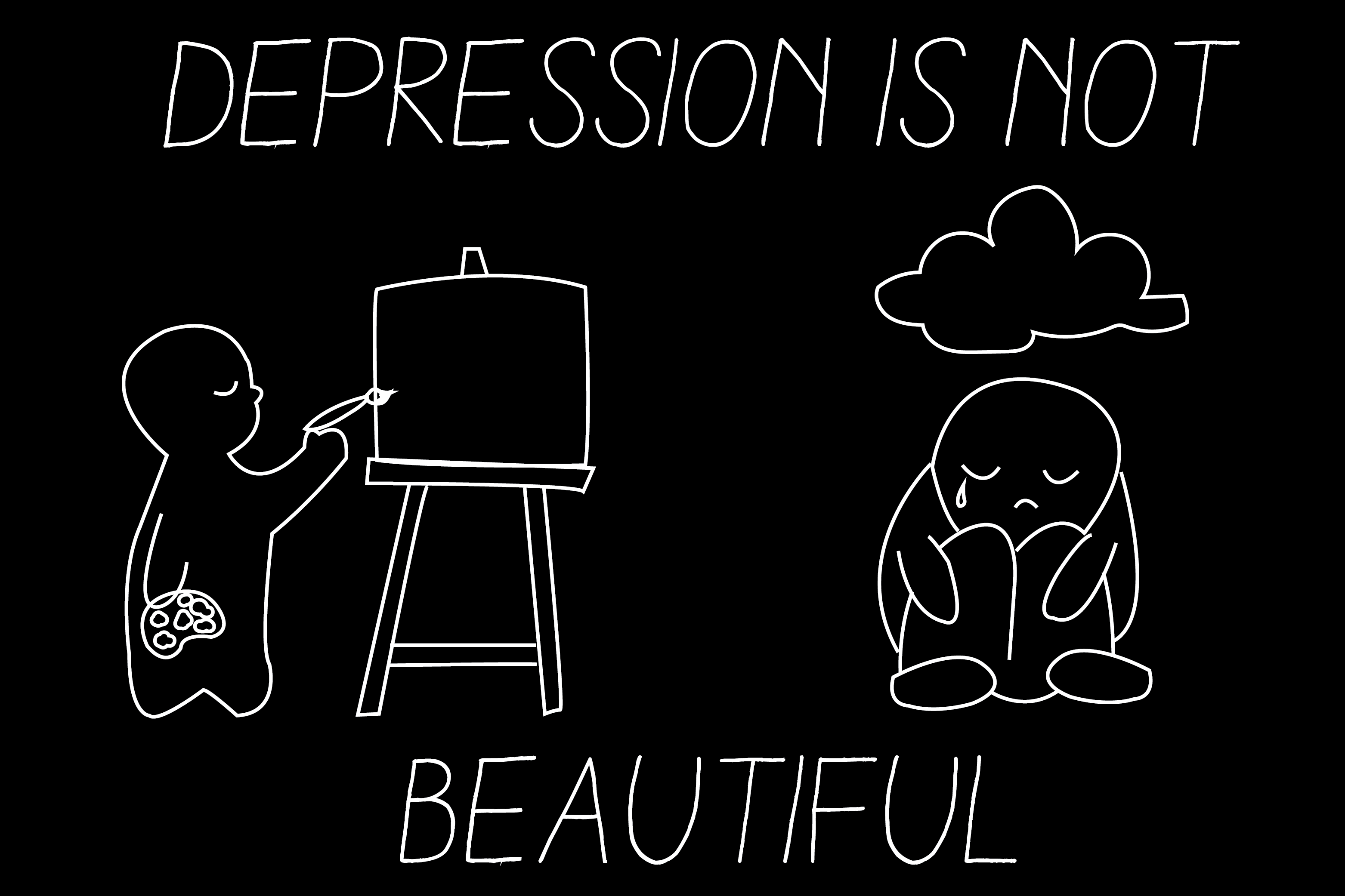 Despite the stigma surrounding it, there is nothing beautiful about mental illness. 
Photo Illustration: Summer Thomad