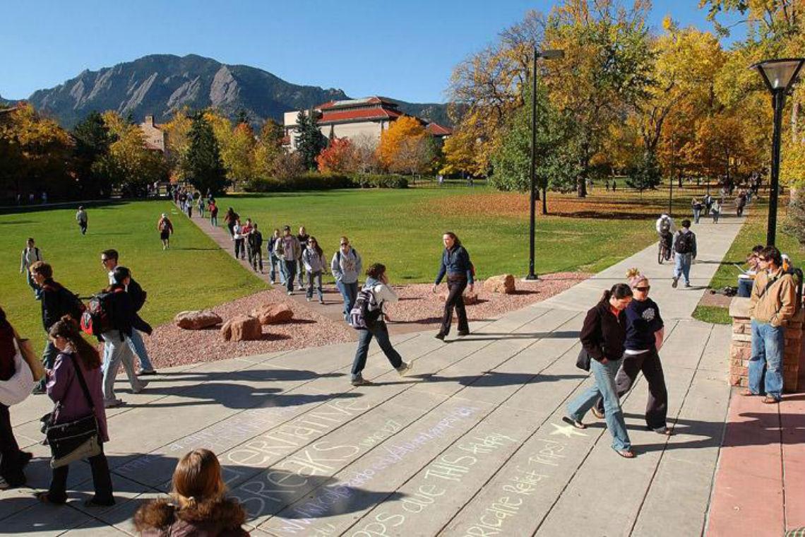 The University of Colorado is located in the small, scenic college town of Boulder, Colorado. Photo Credit: University of Colorado