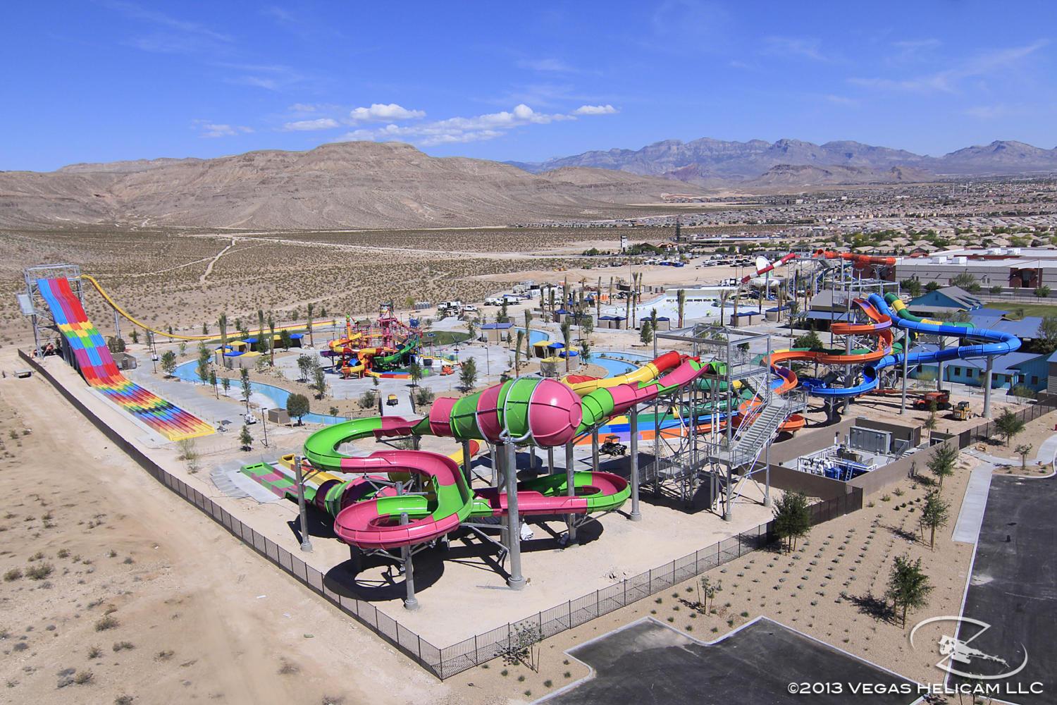 12 May 2013: An general view of the WetnWild water park during the final construction phase in Las Vegas, Nevada.  The water park is scheduled to open on Memorial Day.