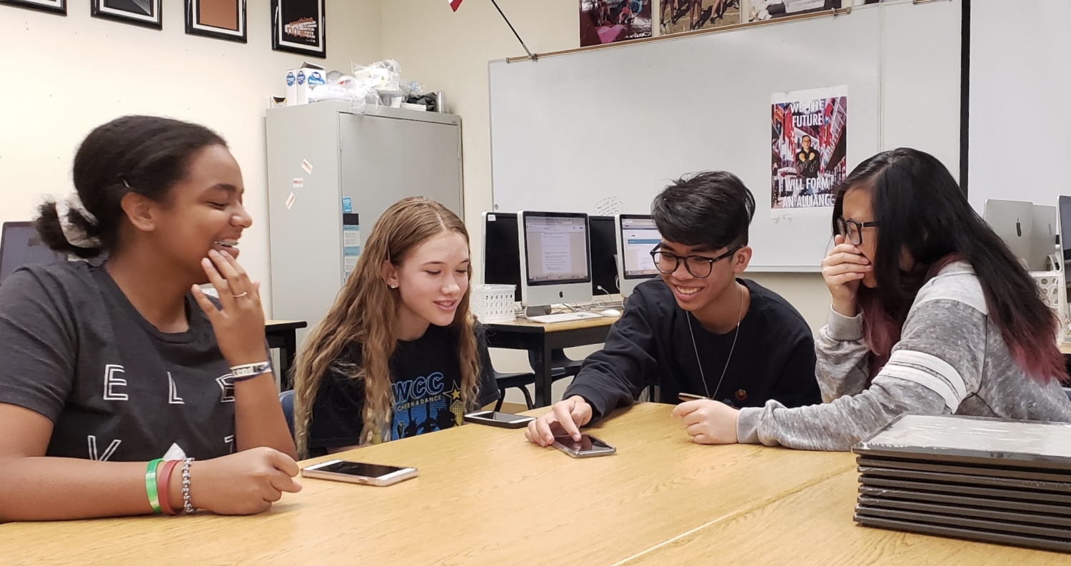 English 9 students create podcasts