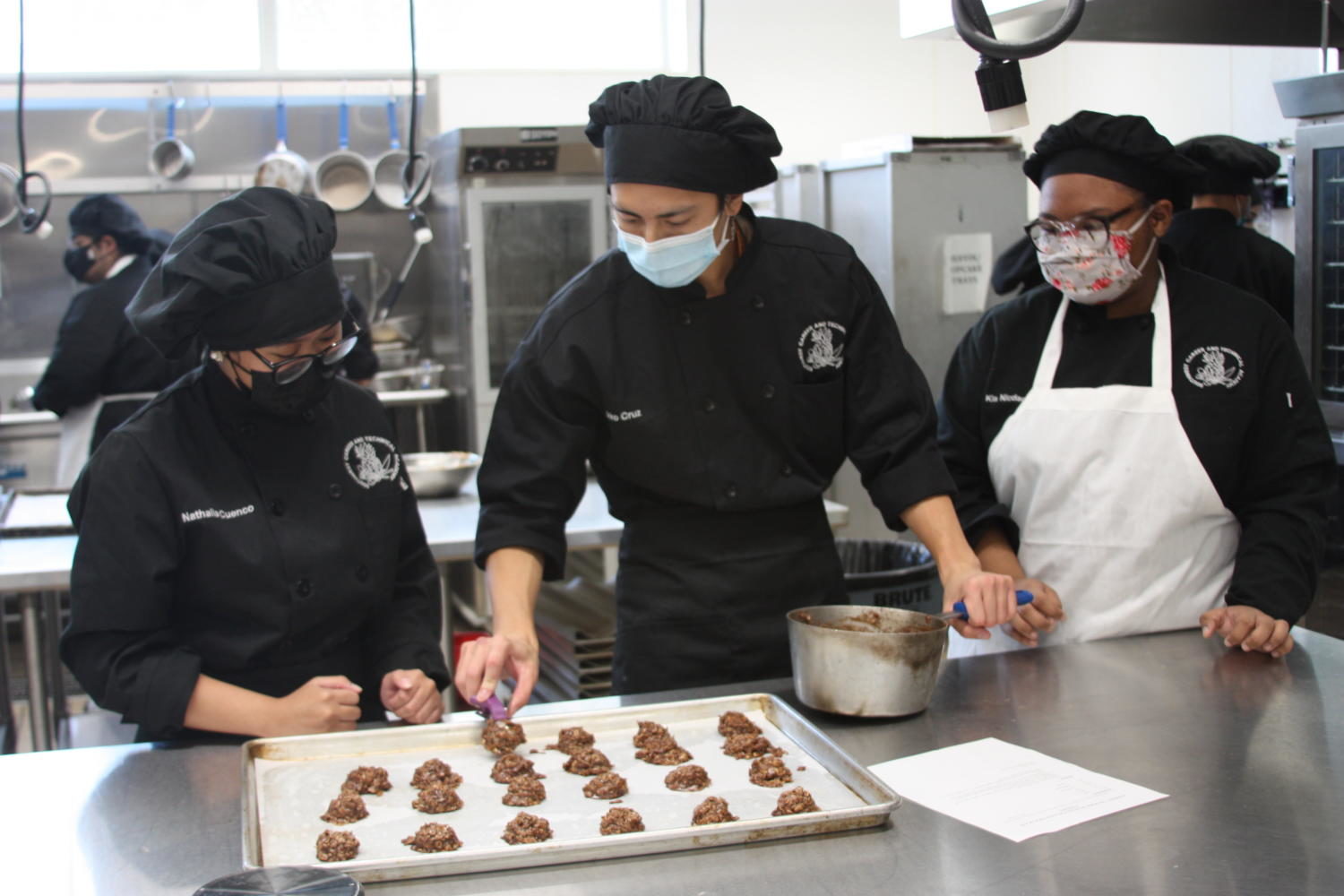 Culinary II students explore different recipes in the kitchen