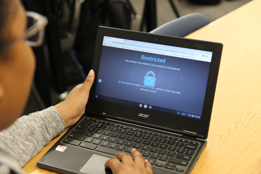 GoGuardian restricts students from accessing websites that are used for educational purposes.
