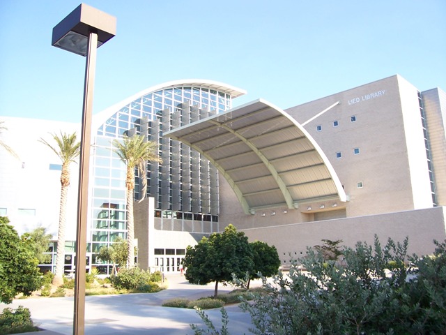 The title of largest library in the city of Las Vegas, Nevada, belongs to the Lied library at UNLV.
Liedlibrary1.JPG © 