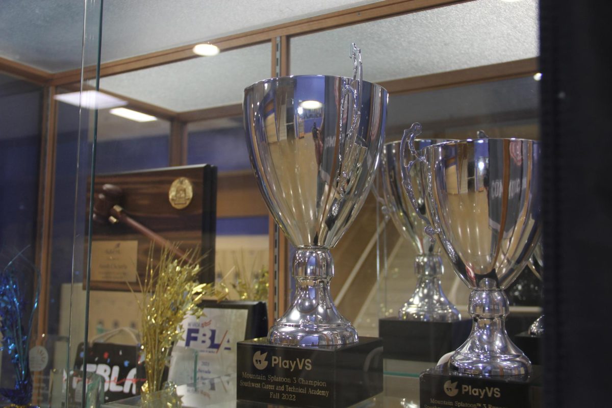 The PlayVS trophy sits in a trophy case just outside of Monte Carman’s classroom having been placed there after the team’s win last year. “It [our strategy] was very thought out and completely flushed,” sophomore Nicolas Markwith said. “Overall a very good experience.”
