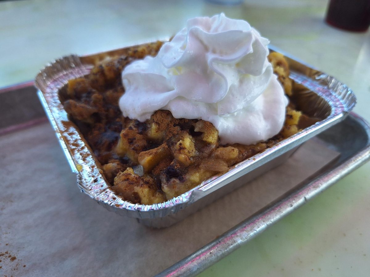 Peach Blueberry Cobbler ($5),