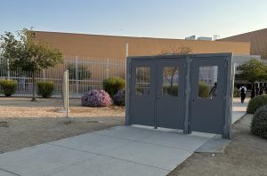 A single entrance point gate is being built around the school, just outside of the G building entrance. The gate entrance has been up since the first day of school and has since expanded to the bus stop. “[The gate is for] safety and tracking too, so we make this place the safest that it can possibly be for everyone inside of it,” Assistant Principal Eric Gant said.