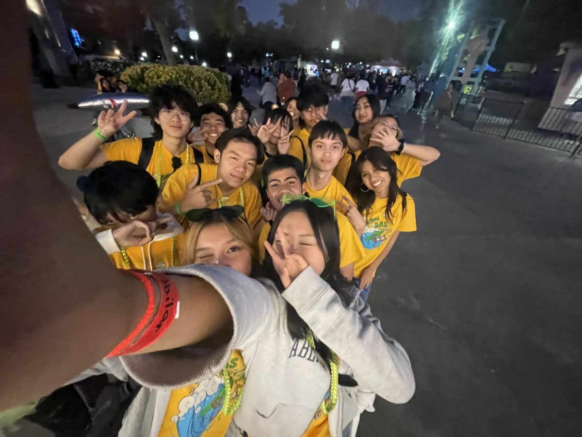  Posing for a photo at last year’s  Fall Rally South, Key Club members captured their excitement while at Six Flags Magic Mountain. This year, they are prepared to go once again and strengthen the bonds within the club. “The very first time I went, the first ride we went on we decided to go on it as our starter because it didn’t look that scary,” President Ella Abilar said. “It ended up being like the most terrifying ride in the park, it was really scary and freaked us out. Since then, it’s been a tradition to make that the first ride we go on every single time we go.”
