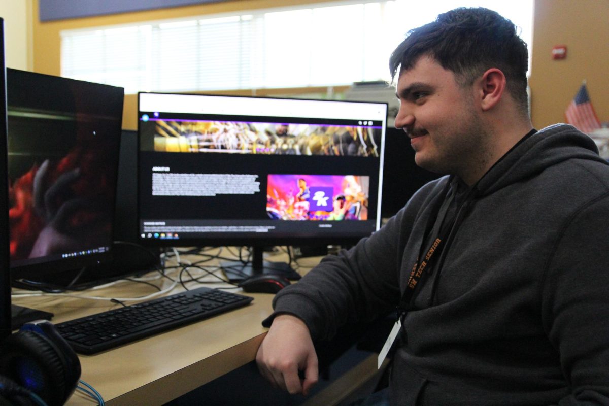 As the 2K Vegas field trip quickly approaches, senior Tavin Secrist focuses on researching the many opportunities that come with visiting a professional game development workplace. “What I'm planning to see in 2k Vegas is probably what games they make, as well as this new game that they're going to show us as well,” Secrist said. “I also expect to see the game development process and how it works, and I also expect to see workplace etiquette as a game developer.”