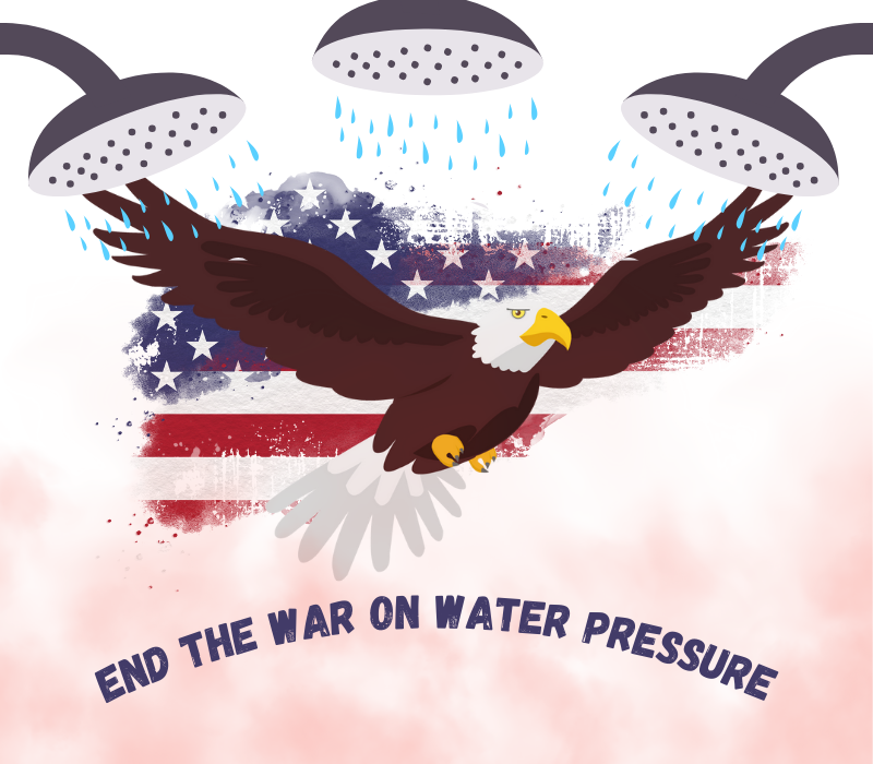 Legislation should be passed on American principles, and our freedom to be fully soaked in the shower.