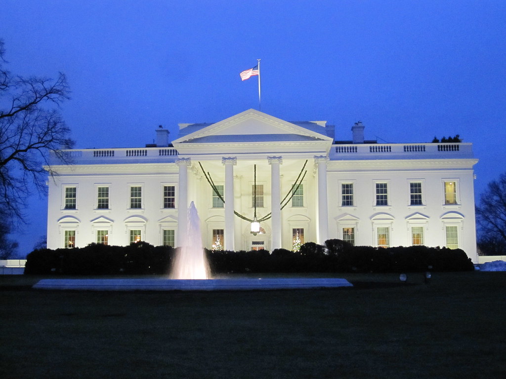 "White House" by Tom Lohdan is licensed under CC BY 2.0. To view a copy of this license, visit https://creativecommons.org/licenses/by/2.0/?ref=openverse.